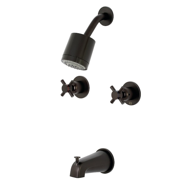 Tub and Shower Faucet, Oil Rubbed Bronze, Wall Mount